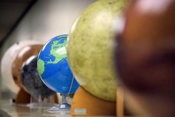 World map globes